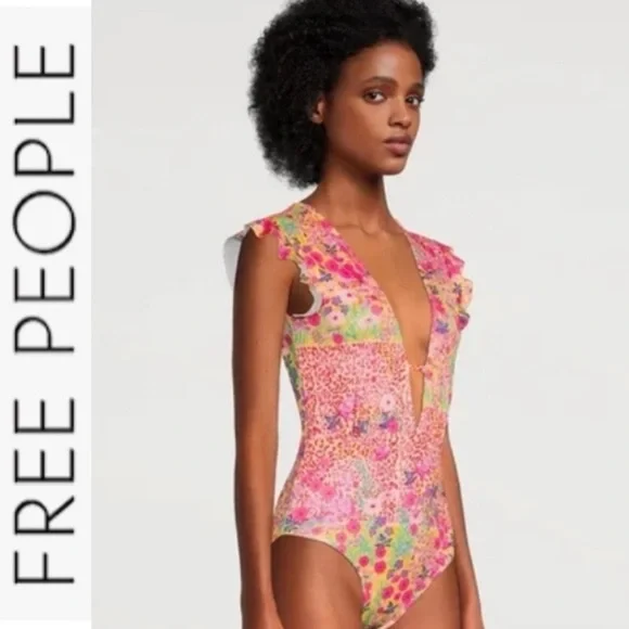 LAST DAY NWT FP Roopa Pemmaraju Beth Richard’s Sophia OnePiece Purple Garden - Picture 3 of 12